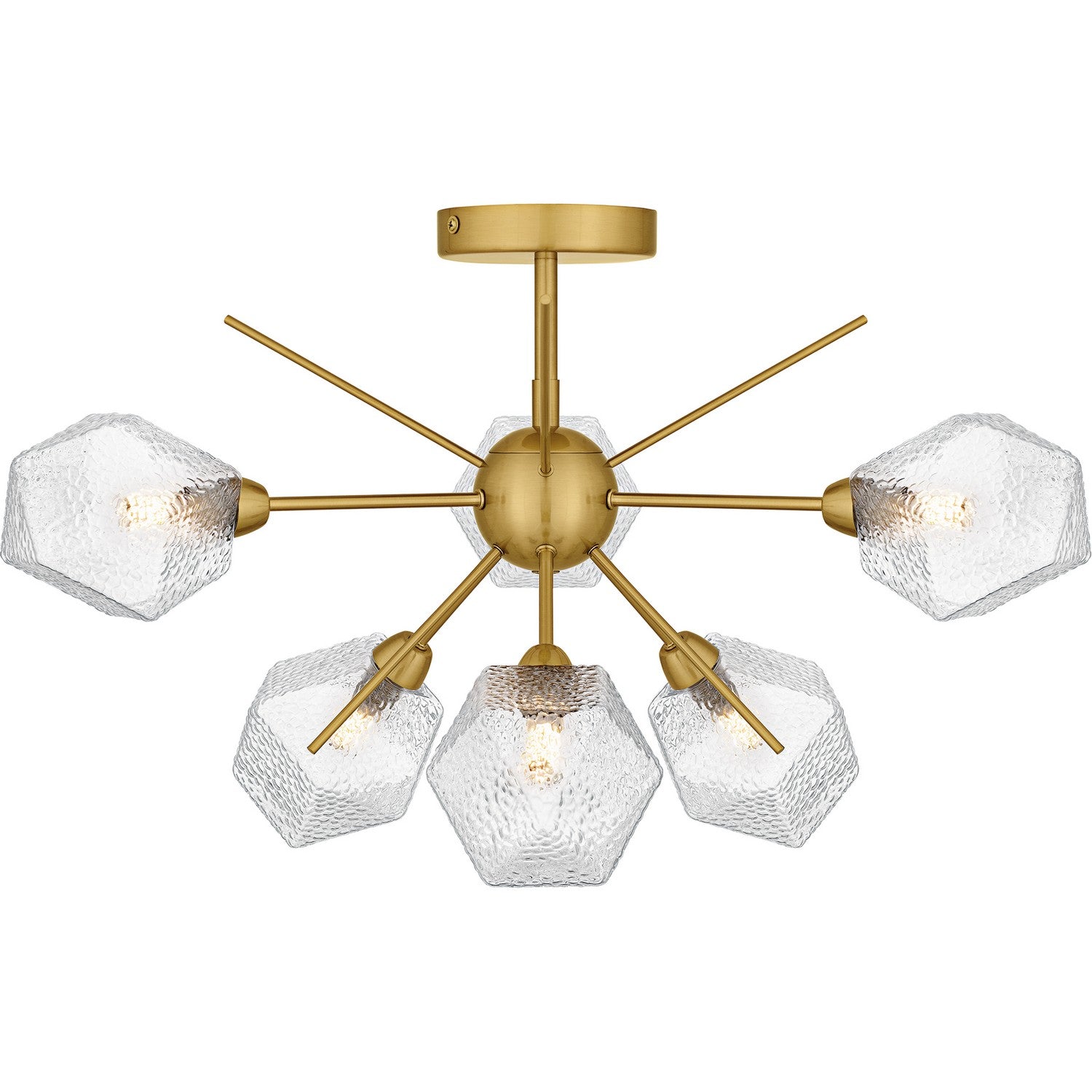 Quoizel - PCSVD1724BRG - Six Light Semi-Flush Mount - Salvador - Brushed Gold