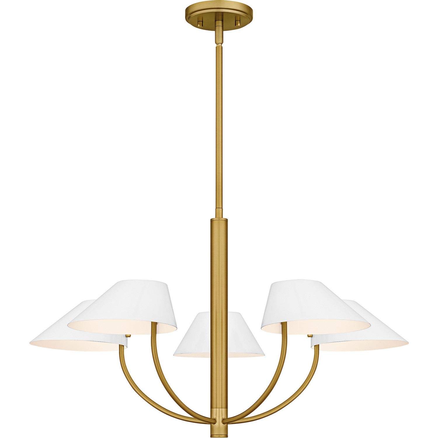 Quoizel - PNY5028BRG - Five Light Chandelier - Penley - Brushed Gold