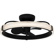 Quoizel - QFA6805MBK - LED Fan Light - Quoizel Semi-Flush Mount - Matte Black