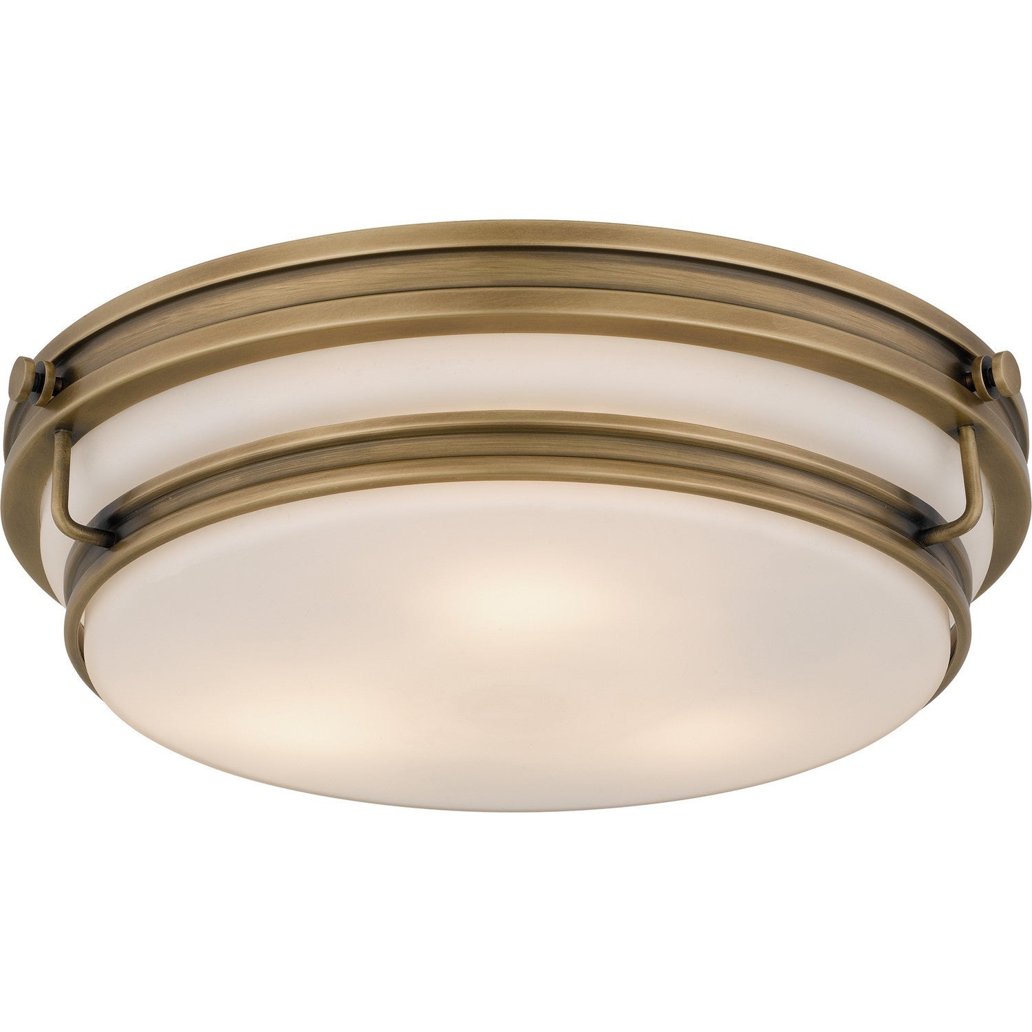 Quoizel - QFL6776WS - Three Light Flush Mount - Quoizel Flush Mount - Weathered Brass