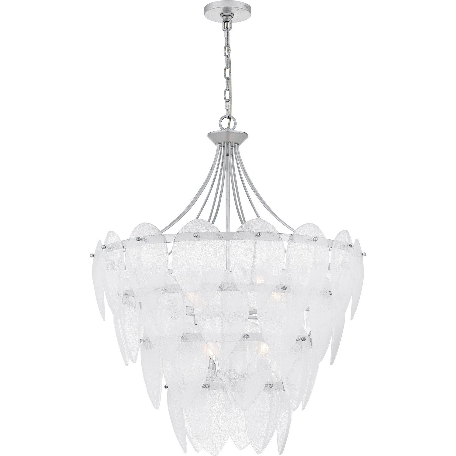 Quoizel - QP6766SL - Seven Light Pendant - Quoizel Pendant - Silver Leaf