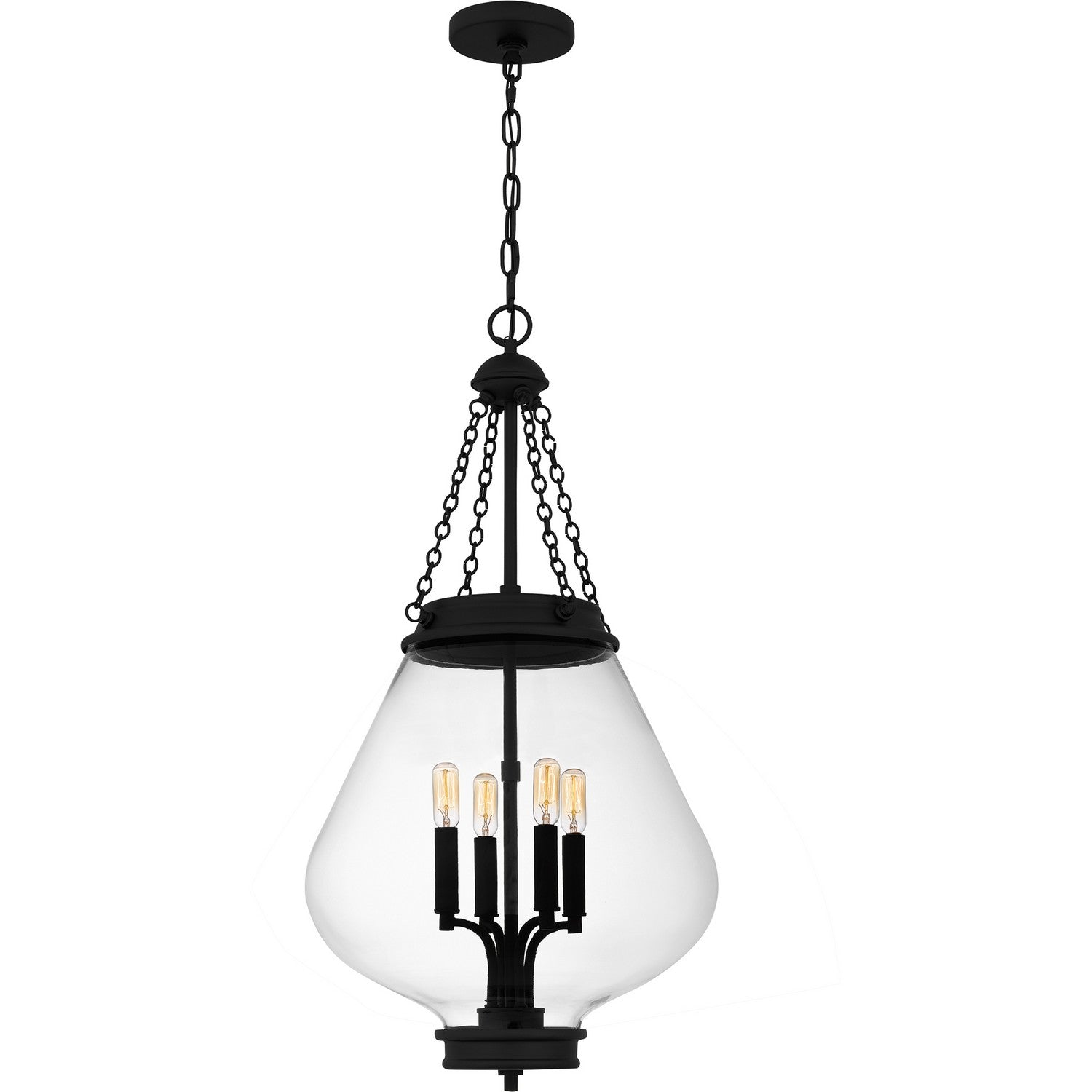 Quoizel - QP6803MBK - Four Light Pendant - Quoizel Pendant - Matte Black