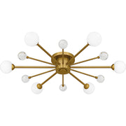 Quoizel - QSF6781BRG - Six Light Semi-Flush Mount - Quoizel Semi-Flush Mount - Brushed Gold
