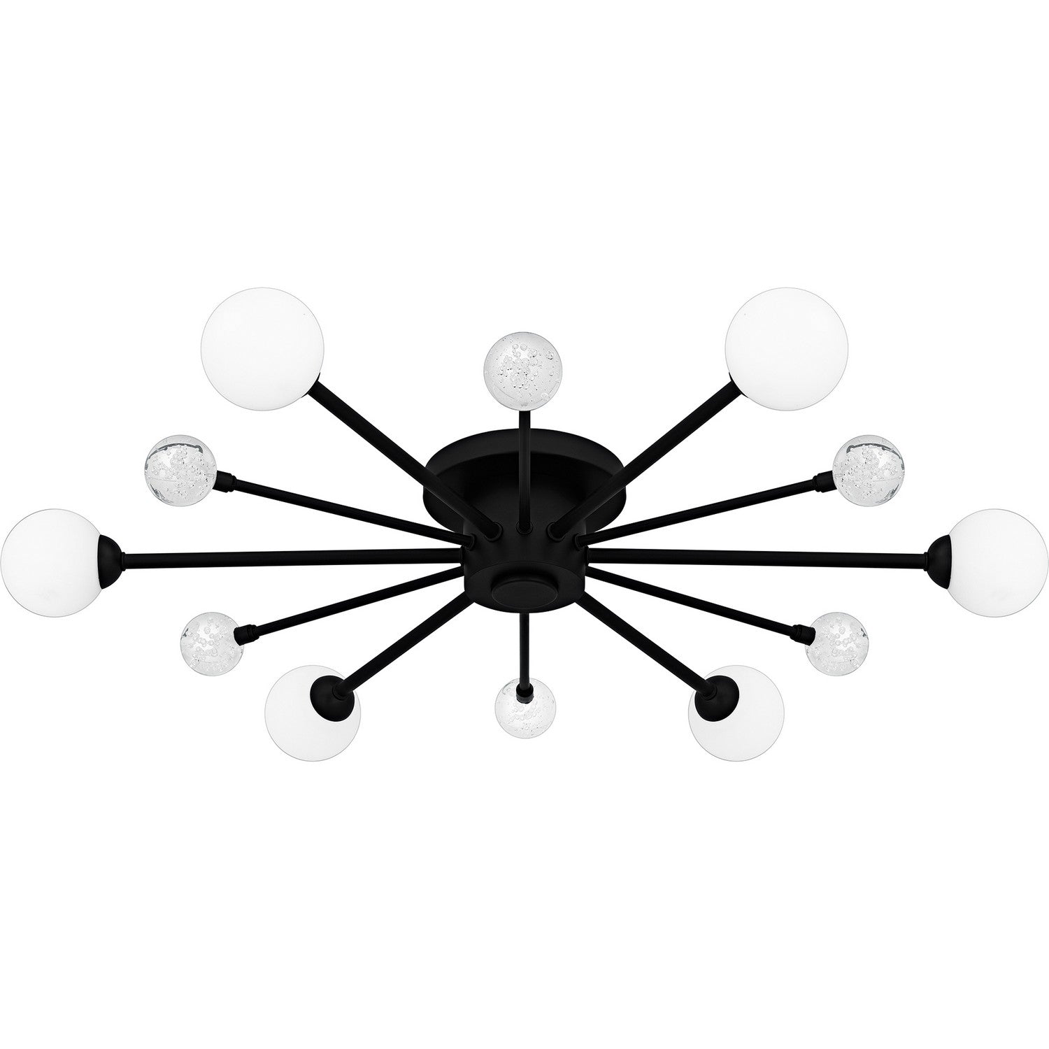 Quoizel - QSF6781MBK - Six Light Semi-Flush Mount - Quoizel Semi-Flush Mount - Matte Black