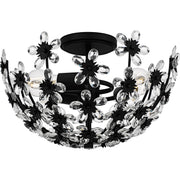 Quoizel - QSF6783MBK - Three Light Semi-Flush Mount - Quoizel Semi-Flush Mount - Matte Black