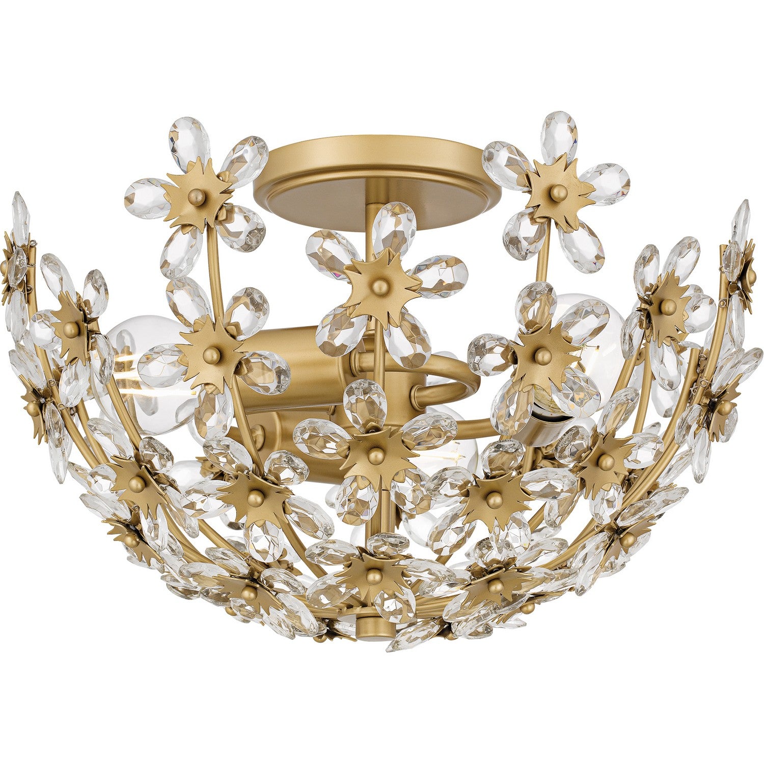 Quoizel - QSF6783SGD - Three Light Semi-Flush Mount - Quoizel Semi-Flush Mount - Soft Gold