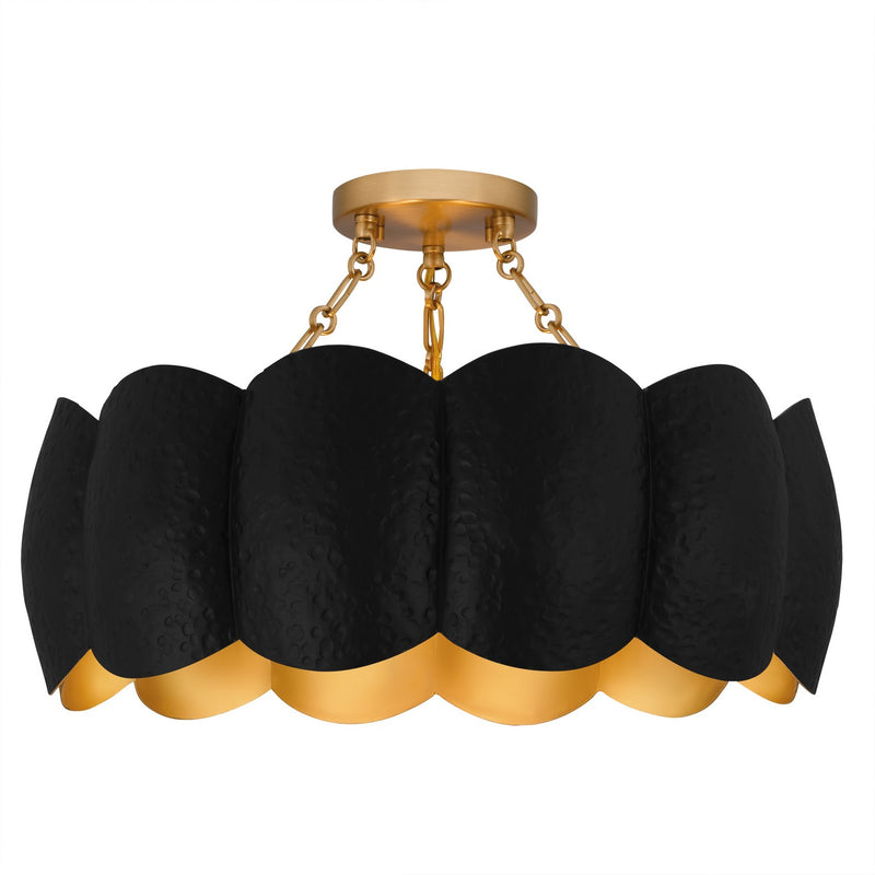 Quoizel - QSF6794MBK - Four Light Semi-Flush Mount - Quoizel Semi-Flush Mount - Matte Black