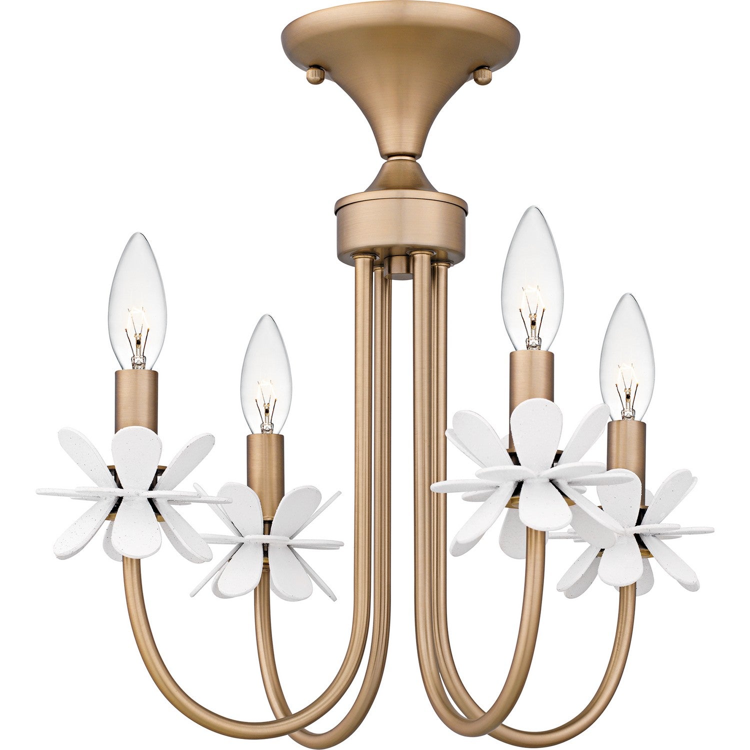 Quoizel - REY1716BGD - Four Light Semi-Flush Mount - Remy - Bronze Gold