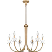 Quoizel - REY5030BGD - Six Light Chandelier - Remy - Bronze Gold