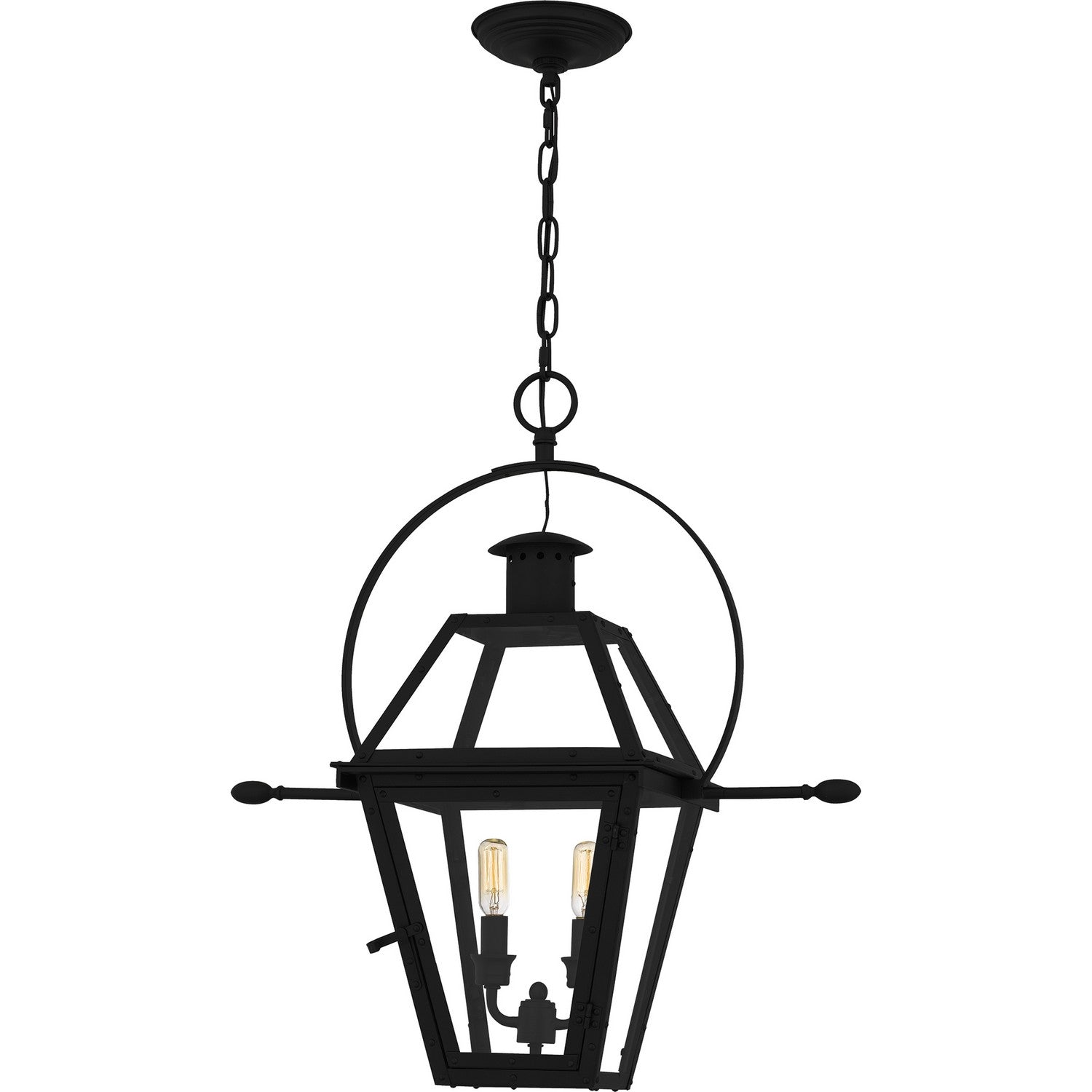 Quoizel - RO1911EK - Two Light Outdoor Hanging Lantern - Rue De Royal - Earth Black