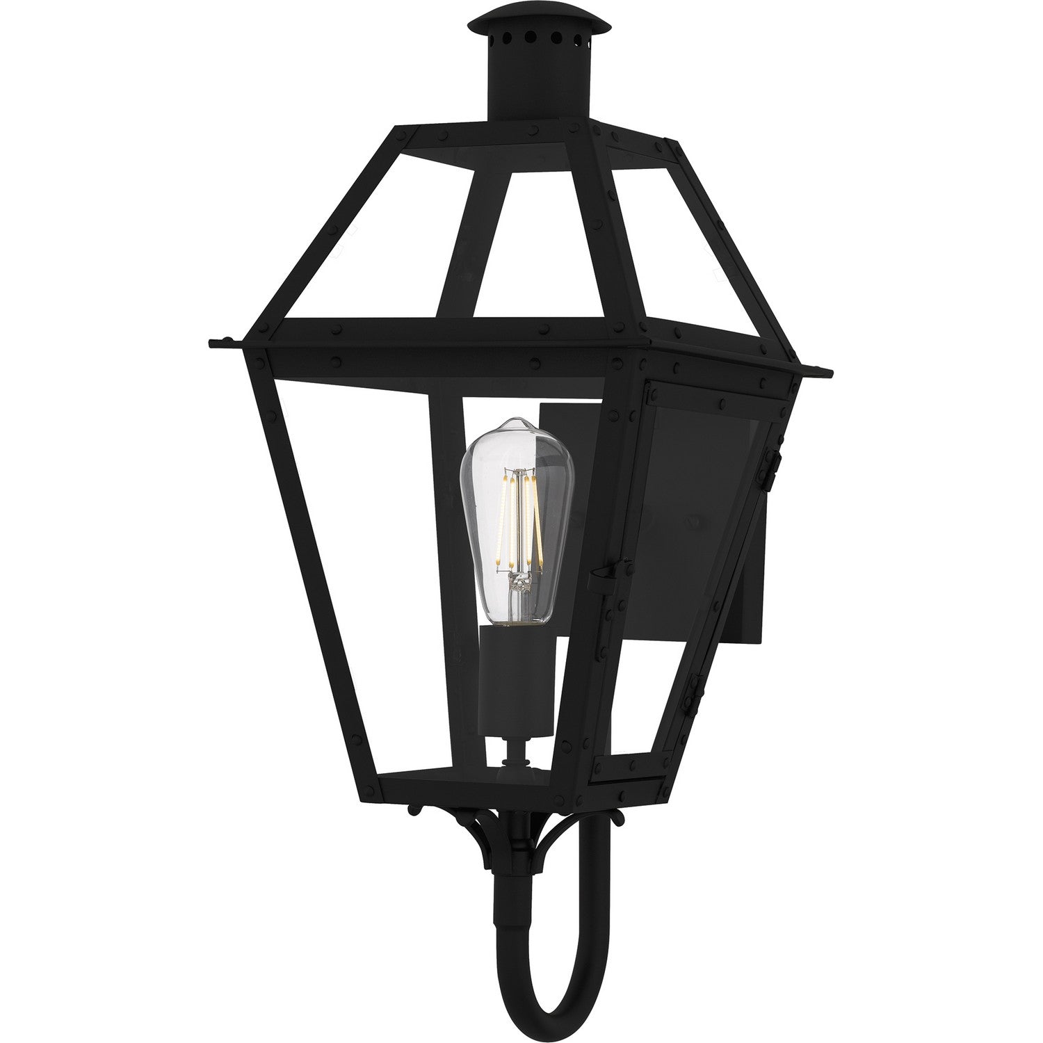 Quoizel - RO8410EK - One Light Outdoor Wall Lantern - Rue De Royal - Earth Black