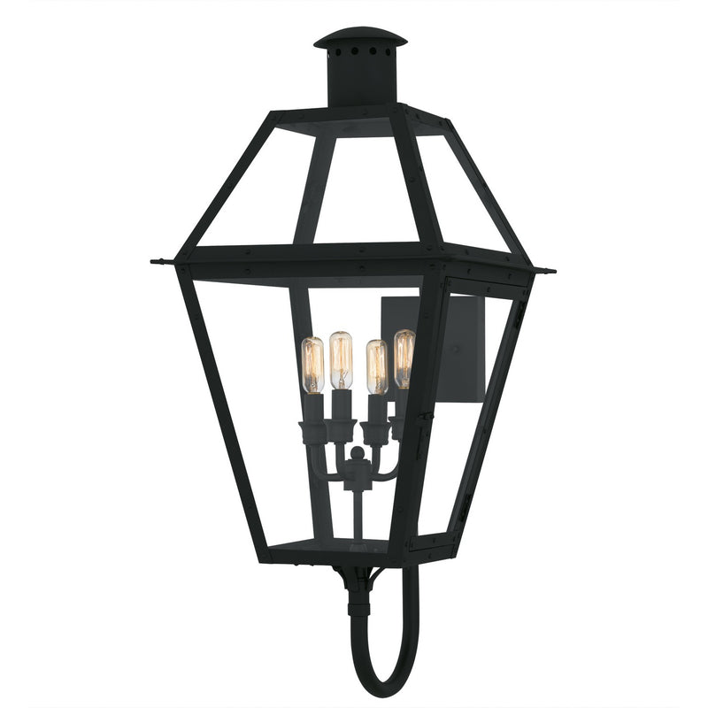 Quoizel - RO8414EK - Four Light Outdoor Wall Lantern - Rue De Royal - Earth Black