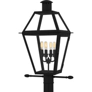 Quoizel - RO9014EK - Four Light Outdoor Post Lantern - Rue De Royal - Earth Black