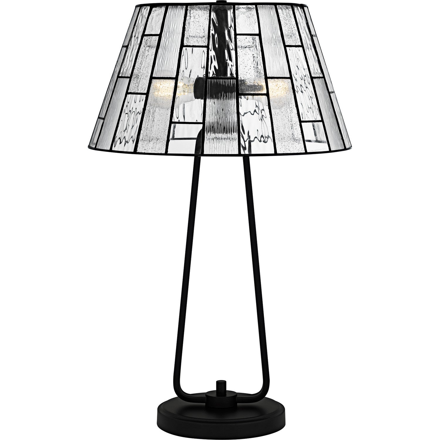 Quoizel - TF6176MBK - Two Light Table Lamp - Tiffany - Matte Black