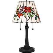 Quoizel - TF6817MBK - Two Light Table Lamp - Tiffany - Matte Black