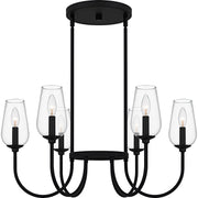 Quoizel - VSC5028MBK - Six Light Chandelier - Viscount - Matte Black