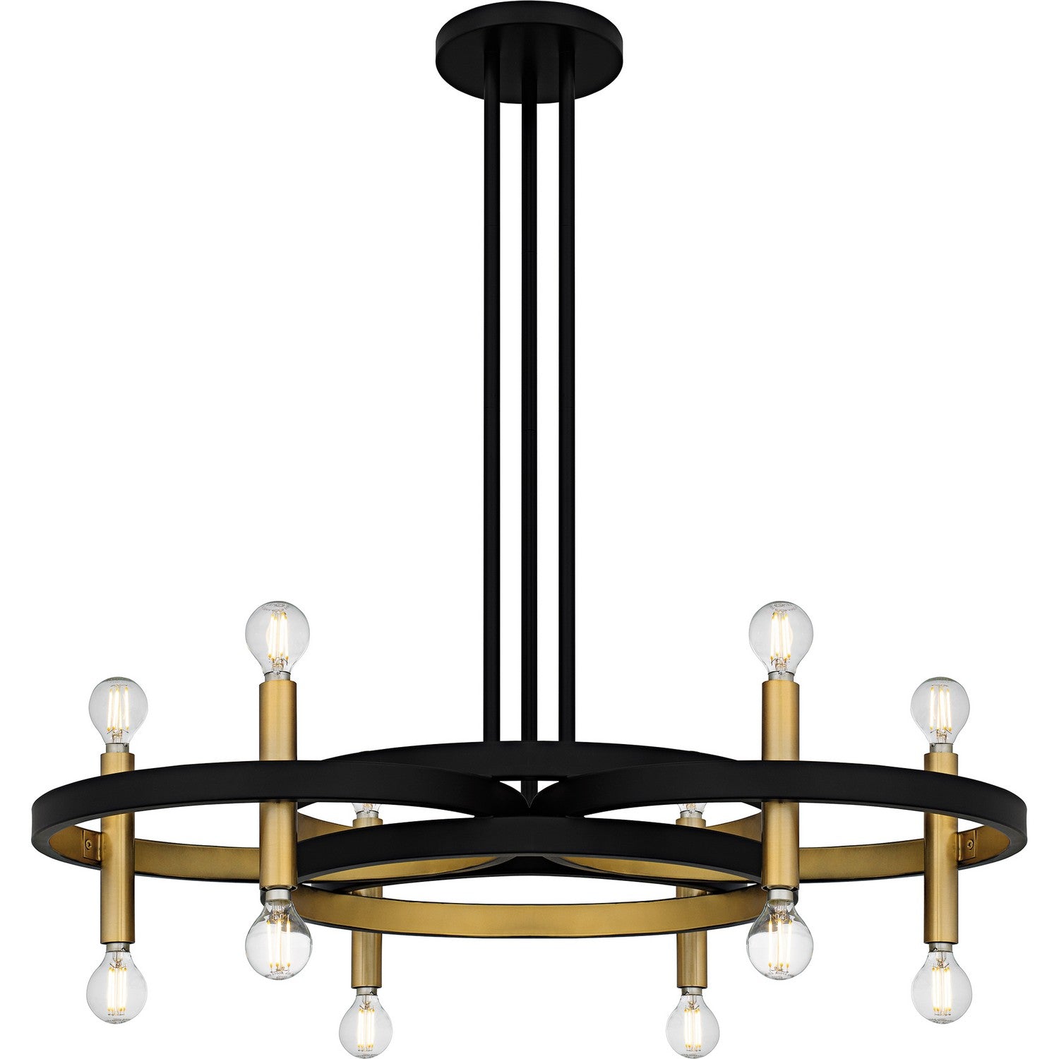 Quoizel - WID5030MBK - 12 Light Chandelier - Winsland - Matte Black