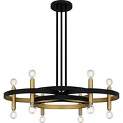 Quoizel - WID5030MBK - 12 Light Chandelier - Winsland - Matte Black