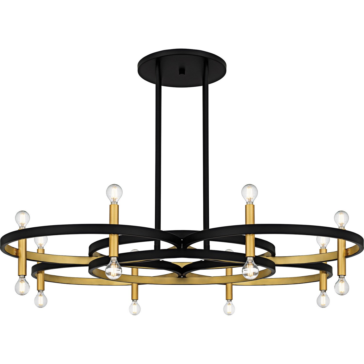 Quoizel - WID5050MBK - 16 Light Island Chandelier - Winsland - Matte Black