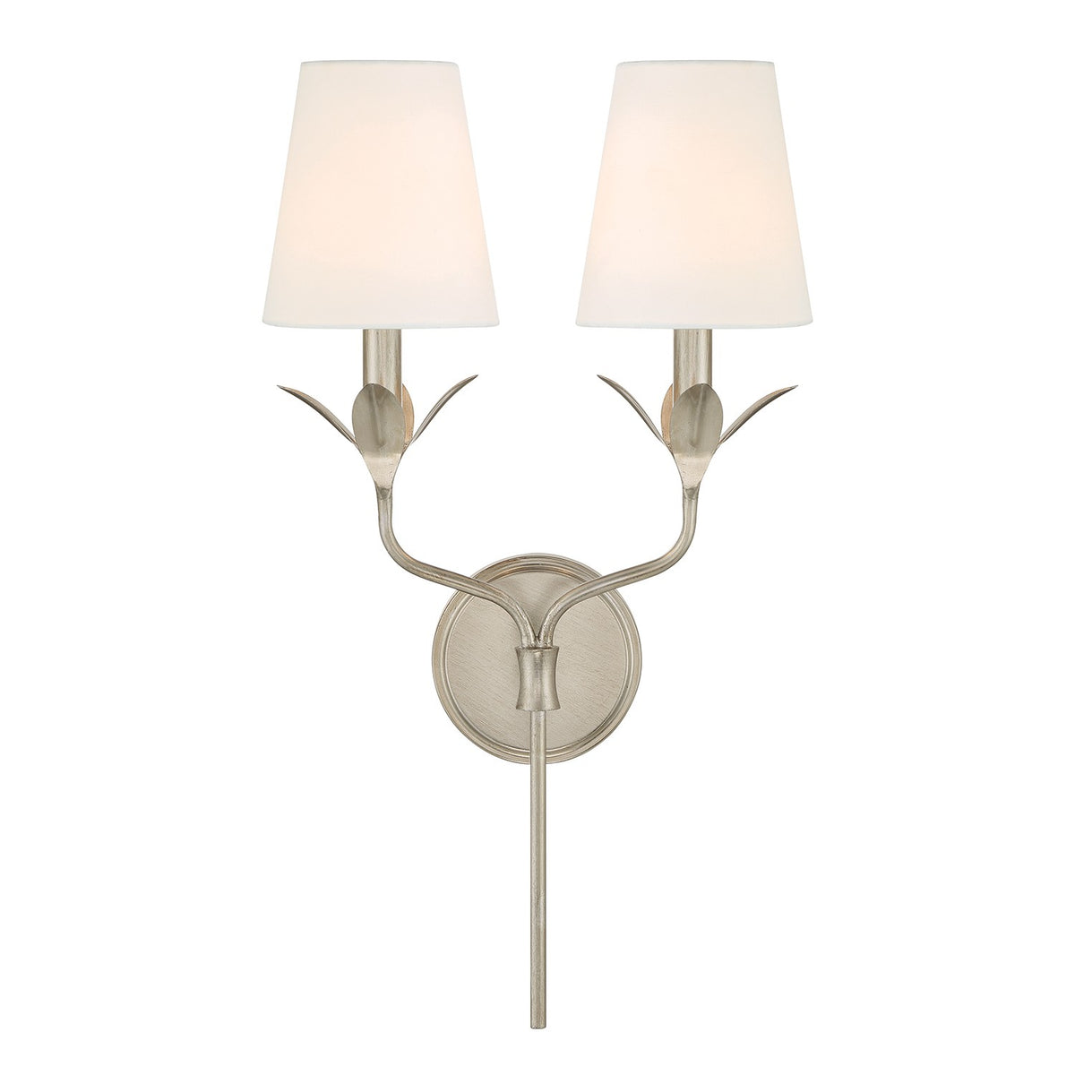Crystorama - 562-SA - Two Light Wall Sconce - Broche - Antique Silver