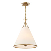 Crystorama - 564-GA - Four Light Pendant - Broche - Antique Gold