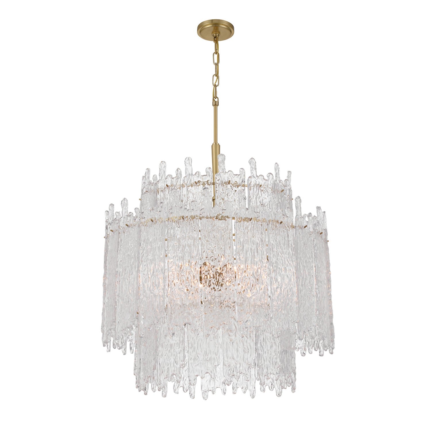 Crystorama - ACK-928-AG - Eight Light Chandelier - Ackerly - Aged Brass