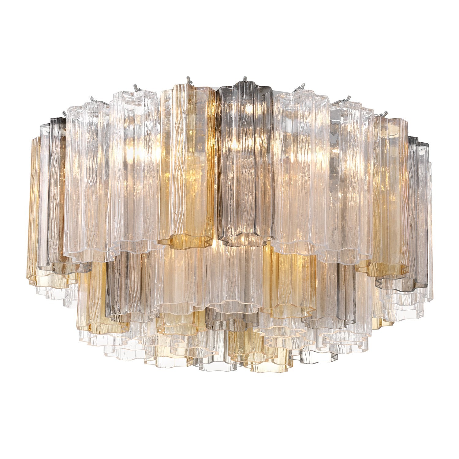 Crystorama - ADD-321-CH-AU - Seven Light Flush Mount - Addis - Polished Chrome