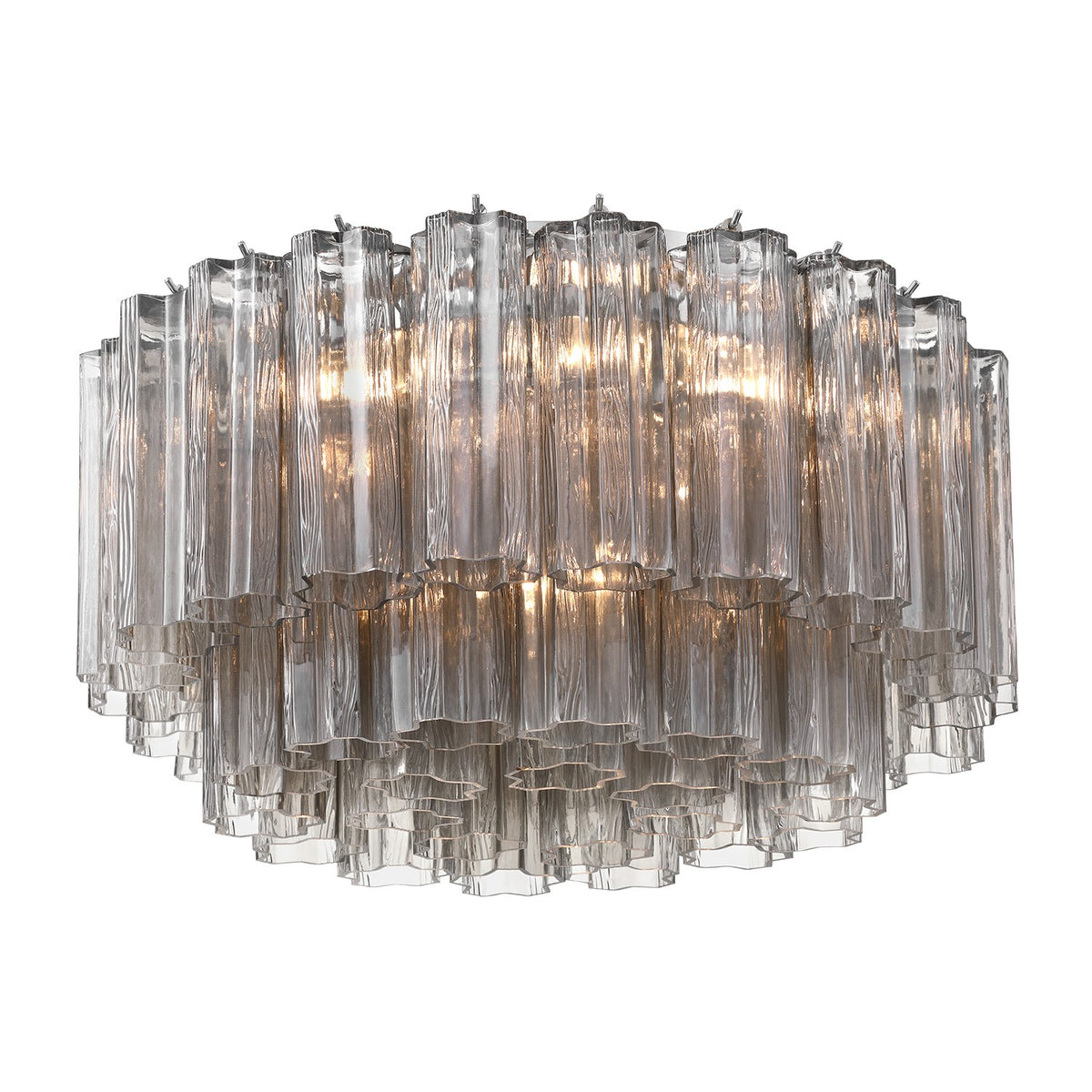 Crystorama - ADD-321-CH-SM - Seven Light Flush Mount - Addis - Polished Chrome