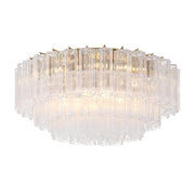 Crystorama - ADD-331-AG-CL - 16 Light Flush Mount - Addis - Aged Brass