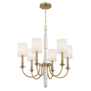 Crystorama - LLO-486-AG - Six Light Chandelier - Lloyd - Aged Brass