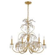 Crystorama - SDE-4926-GA - Six Light Chandelier - Sadie - Antique Gold