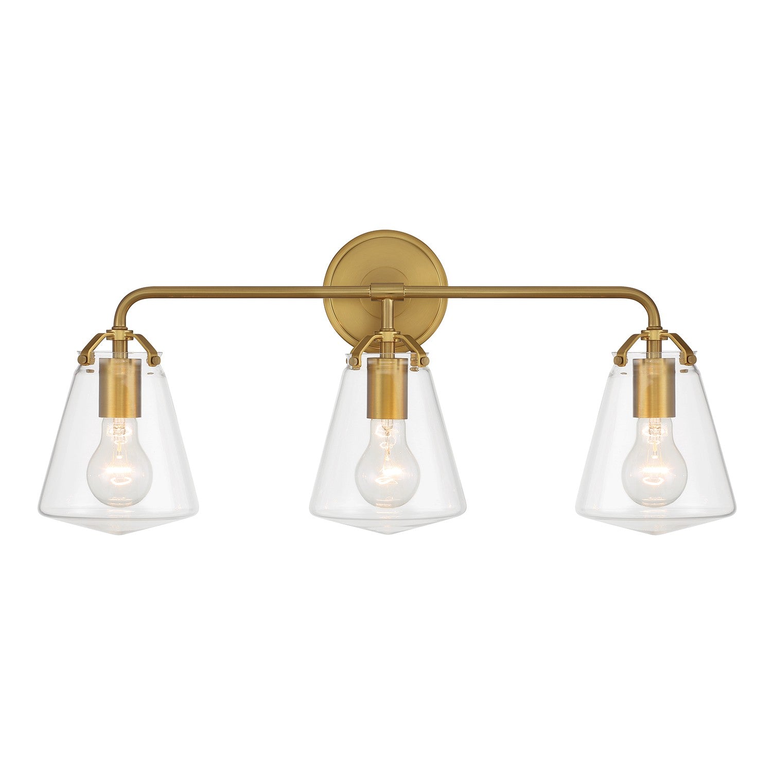 Crystorama - VSS-7013-LG - Three Light Bath - Voss - Luxe Gold