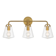 Crystorama - VSS-7013-LG - Three Light Bath - Voss - Luxe Gold