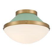 Crystorama - XAN-8001-VG-GR - One Light Flush Mount - Xander - Vibrant Gold