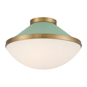 Crystorama - XAN-8002-VG-GR - Two Light Flush Mount - Xander - Vibrant Gold