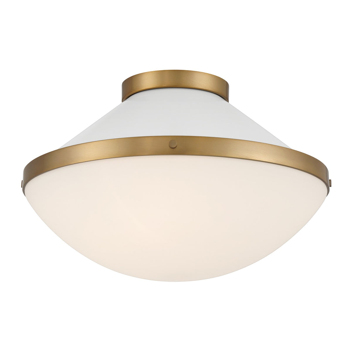 Crystorama - XAN-8002-VG-WH - Two Light Flush Mount - Xander - Vibrant Gold