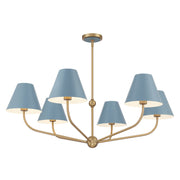 Crystorama - XAV-B9316-VG-BL - Six Light Chandelier - Xavier - Vibrant Gold