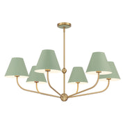 Crystorama - XAV-B9316-VG-GR - Six Light Chandelier - Xavier - Vibrant Gold