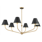 Crystorama - XAV-B9319-VG-MK - Six Light Chandelier - Xavier - Vibrant Gold