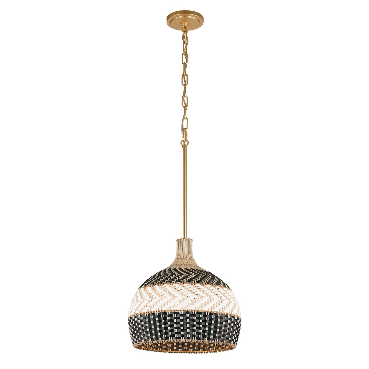 Crystorama - ZAN-9003-SG-MK - Three Light Pendant - Zanzibar - Soft Gold