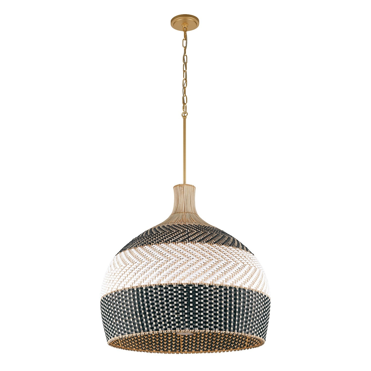 Crystorama - ZAN-9006-SG-MK - Six Light Pendant - Zanzibar - Soft Gold