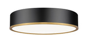 Z-Lite - 1018F20-MB-MGLD-LED - LED Flush Mount - Bradley - Matte Black + Modern Gold