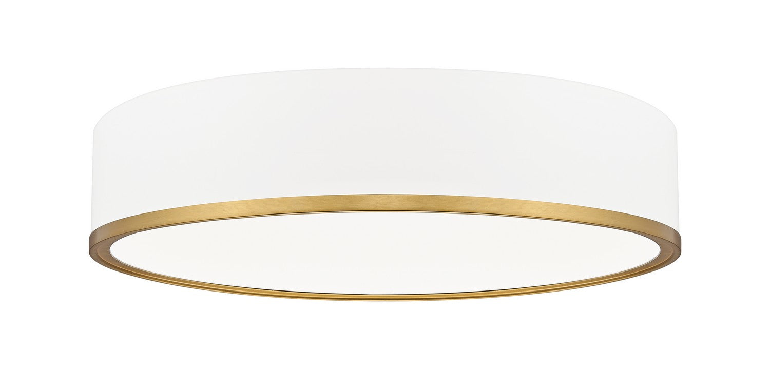 Z-Lite - 1018F20-MW-MGLD-LED - LED Flush Mount - Bradley - Matte White + Modern Gold
