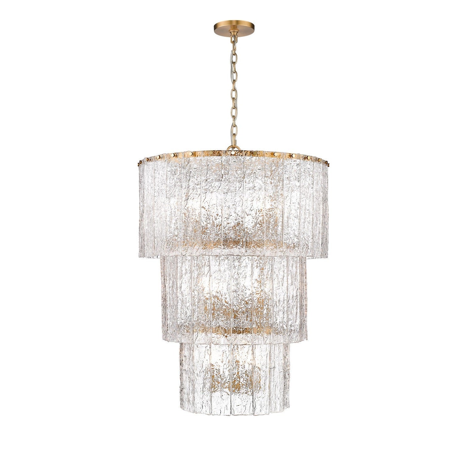 Z-Lite - 1943-36MGLD - 12 Light Chandelier - Glacier - Modern Gold