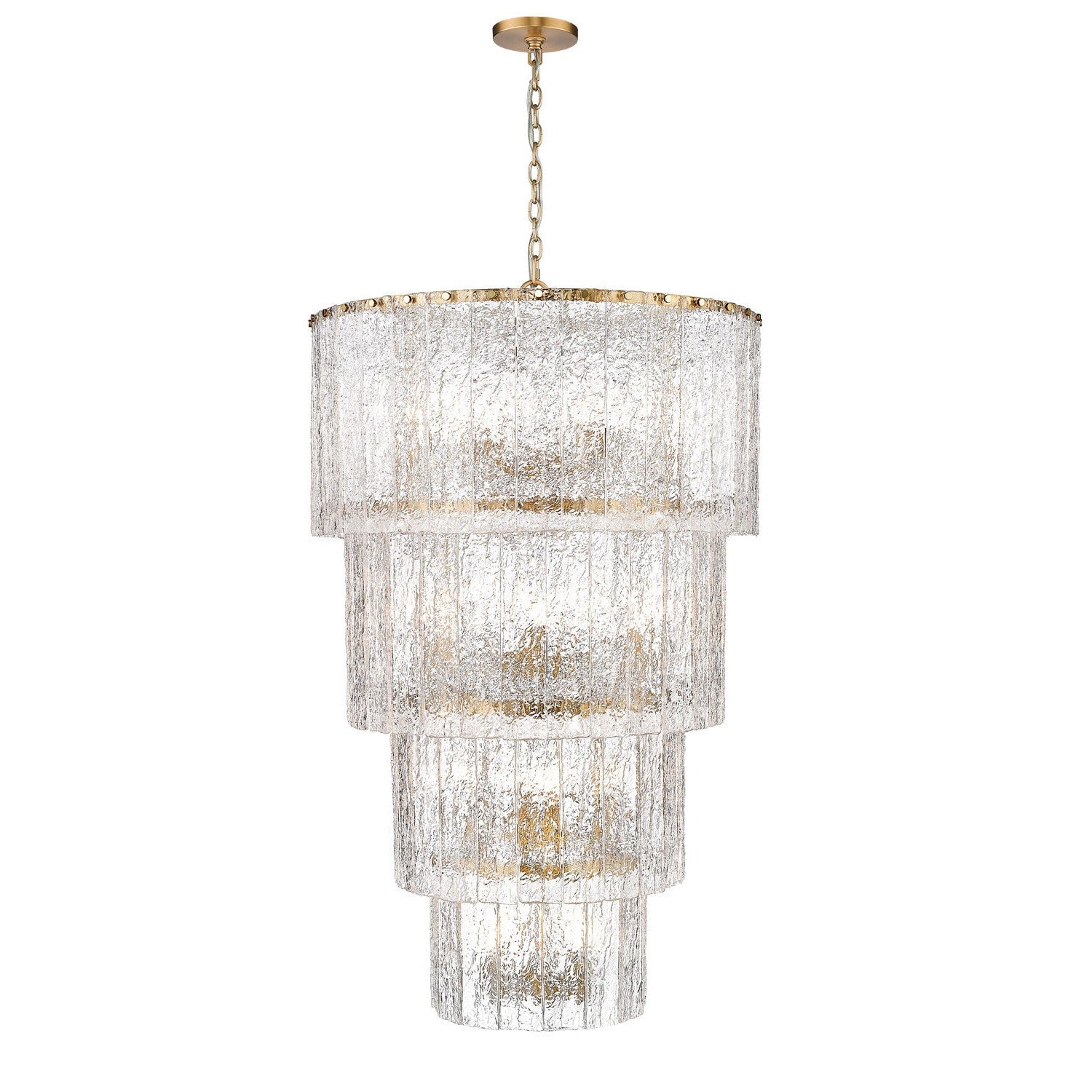 Z-Lite - 1943-48MGLD - 18 Light Chandelier - Glacier - Modern Gold