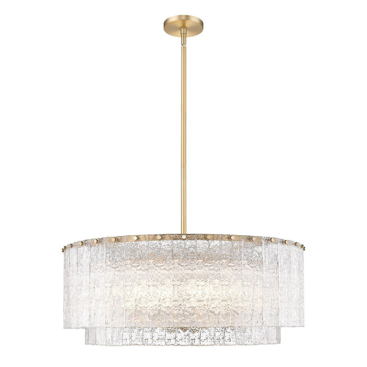 Z-Lite - 1943P32-2-MGLD - 12 Light Pendant - Glacier - Modern Gold