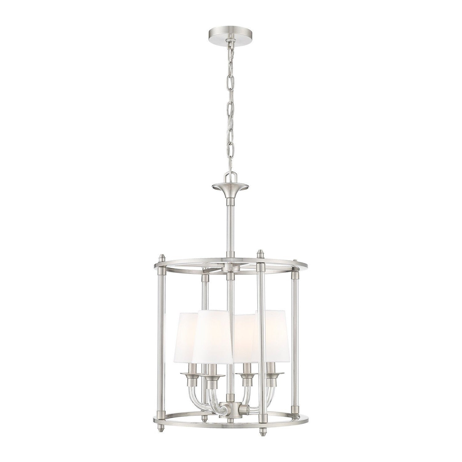 Z-Lite - 1950-4C-BN - Four Light Chandelier - Katerina - Brushed Nickel