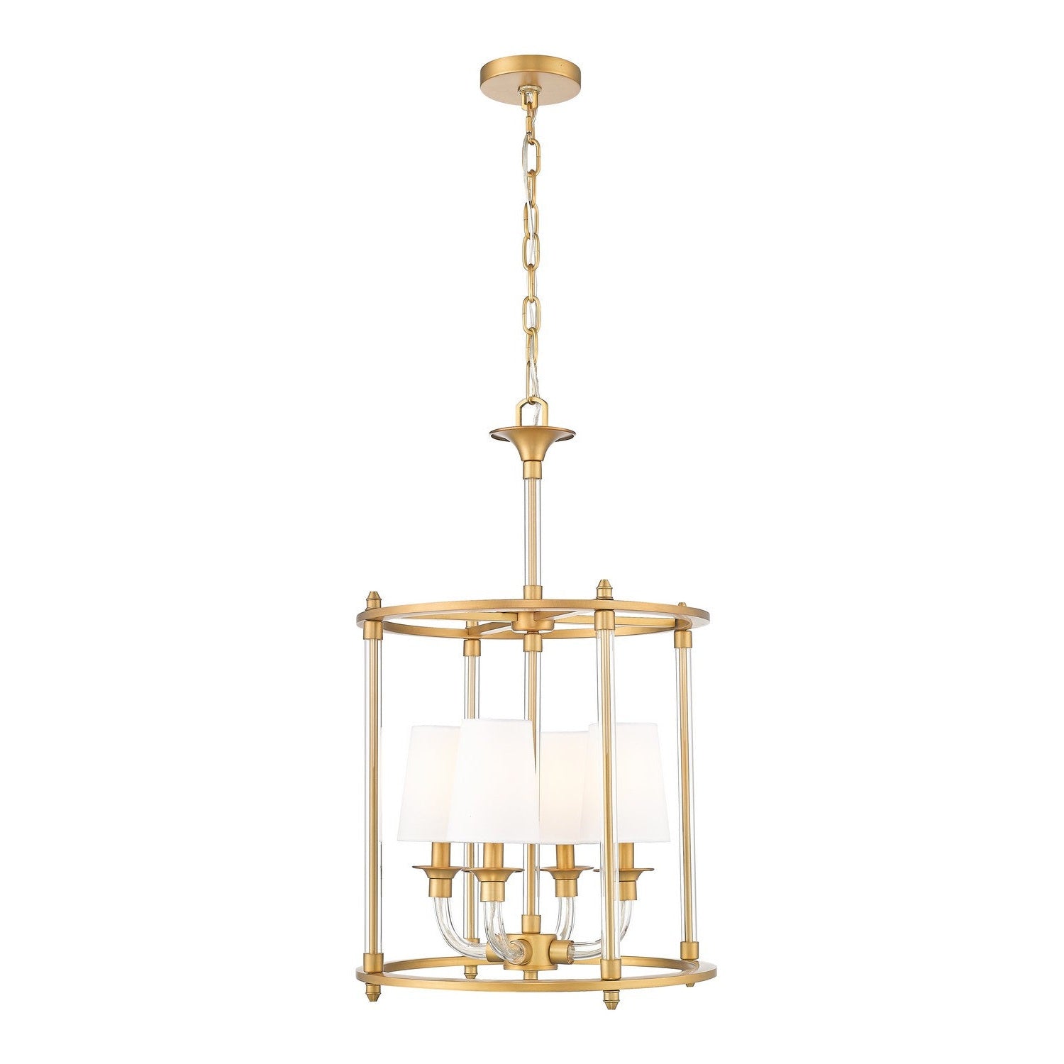 Z-Lite - 1950-4C-RB - Four Light Chandelier - Katerina - Rubbed Brass