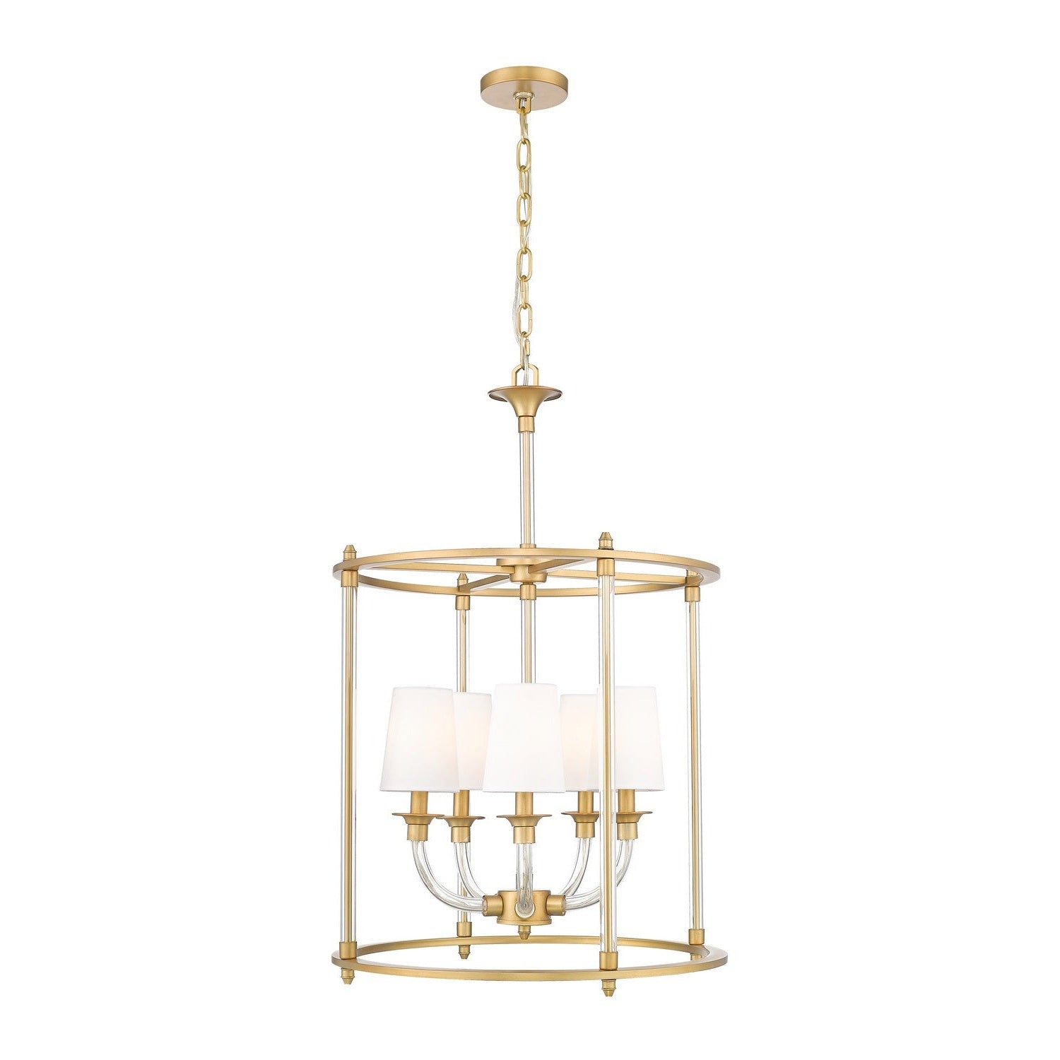 Z-Lite - 1950-5C-RB - Five Light Chandelier - Katerina - Rubbed Brass