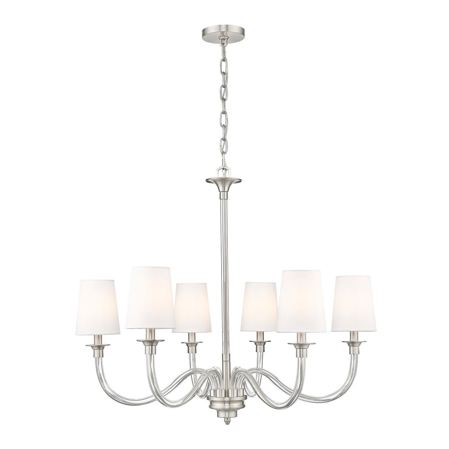 Z-Lite - 1950-6BN - Six Light Chandelier - Katerina - Brushed Nickel